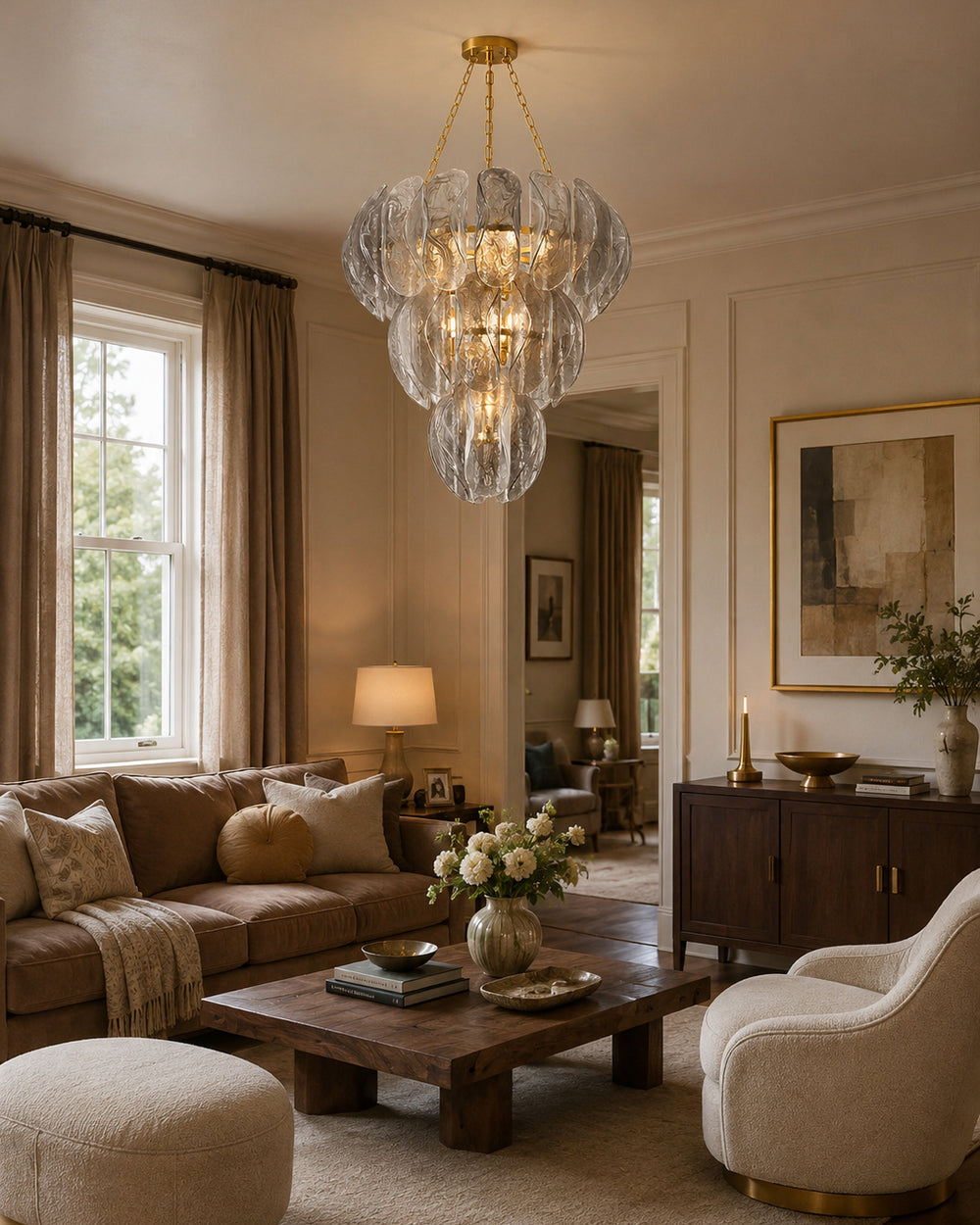 Salinger Glass Chandelier – detail 2