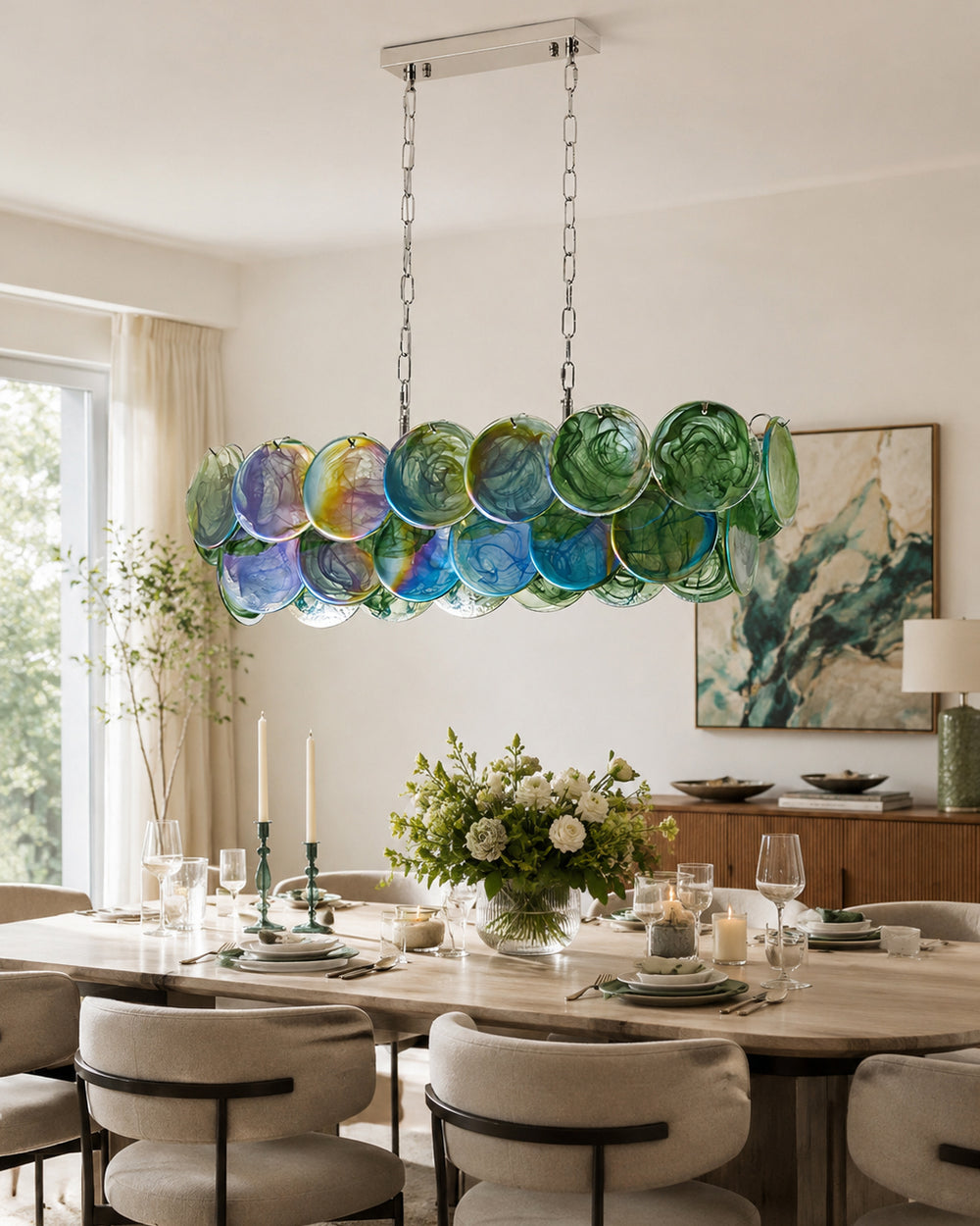 Pavone Long Chandelier – detail 2