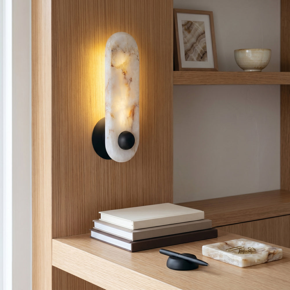 Breuer Alabaster Wall Sconce – detail 2