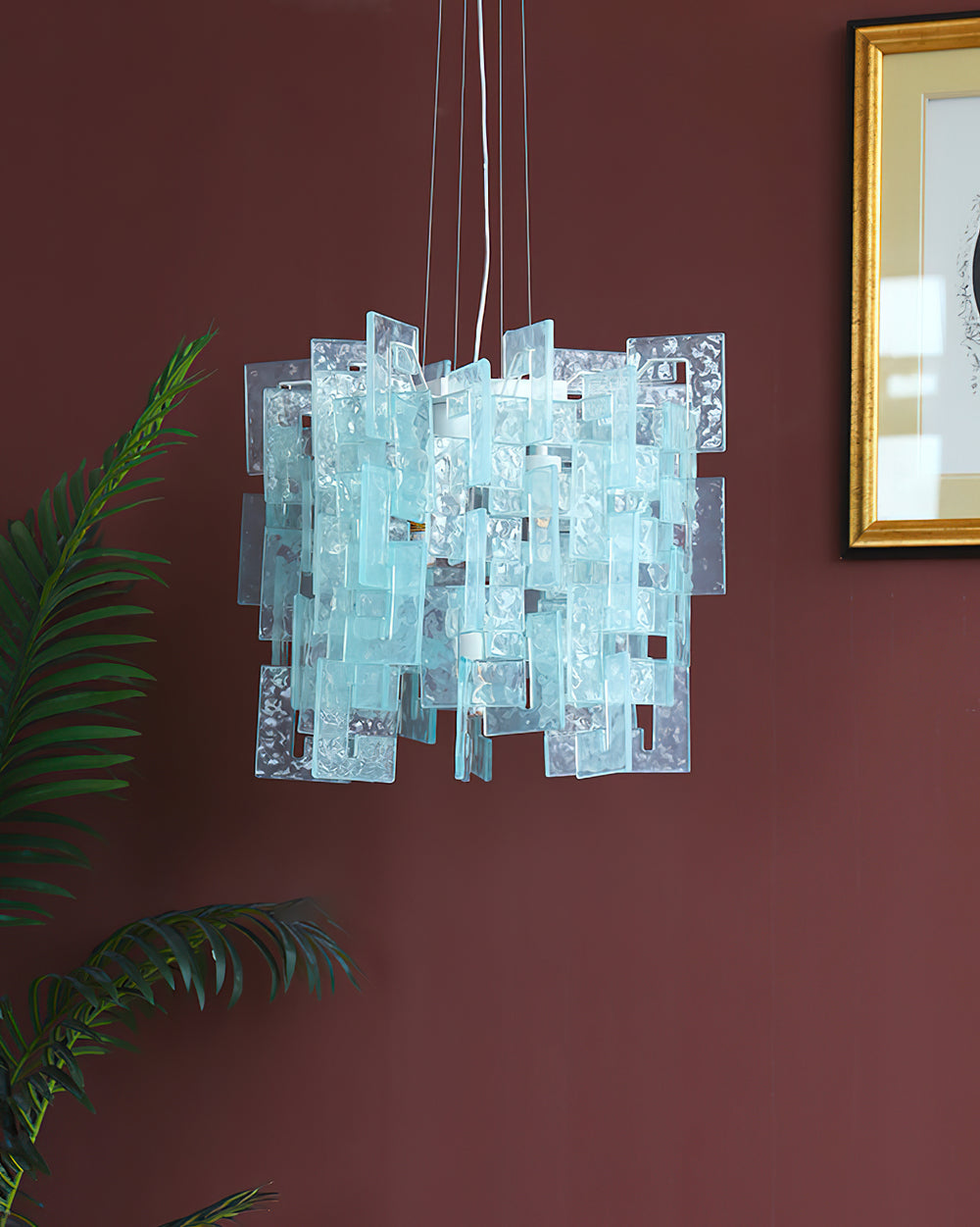 Stagger Cast Glass Chandelier – detail 2