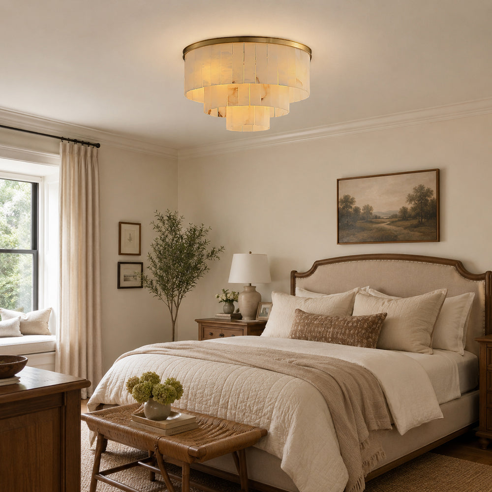 Windham Alabaster Semi-Flush Mount – detail 2