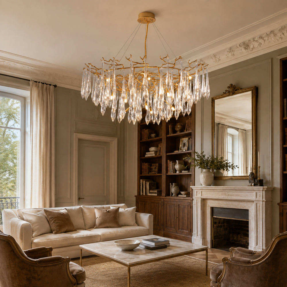 Branches Brass Chandelier – detail 2