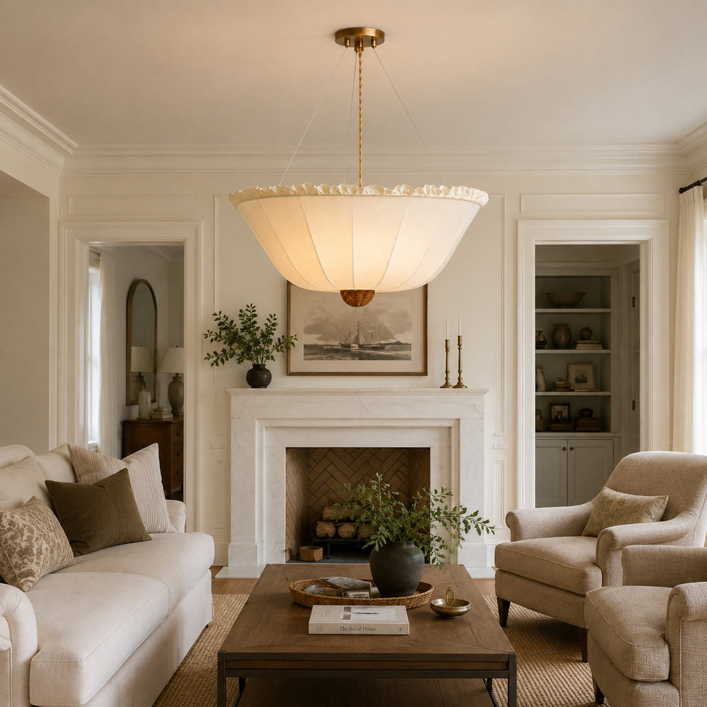 Paloma Linen Chandelier – detail 2