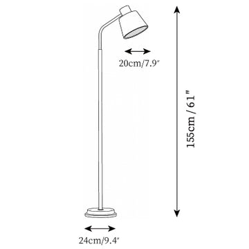 Emmental Floor Lamp — Dimension drawings 1