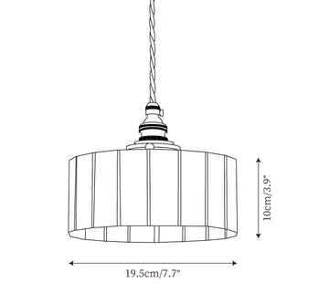 Lampe suspendue Dale Glass — Plans de dimensions 1