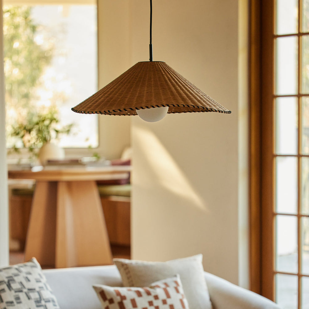 Malibu Rattan Pendant Light – detail 2