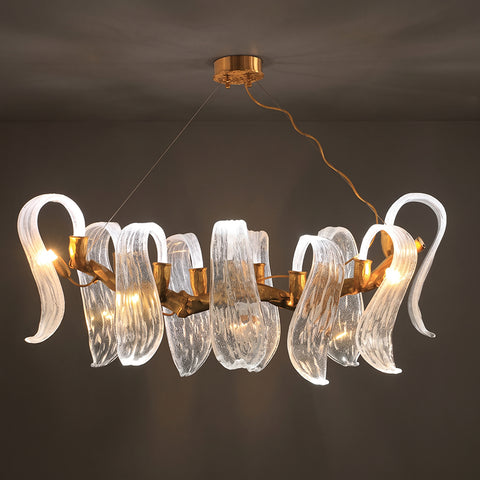 Davos Branch Glass Ribbon Chandelier – detail 11