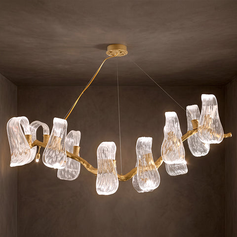 Davos Branch Glass Ribbon Chandelier – detail 13