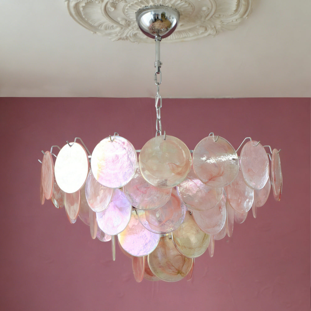 Brette Disk Glass Chandelier – detail 2