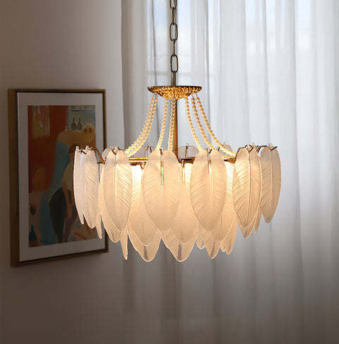 Antheia Feathered Glass Chandelier – detail 25