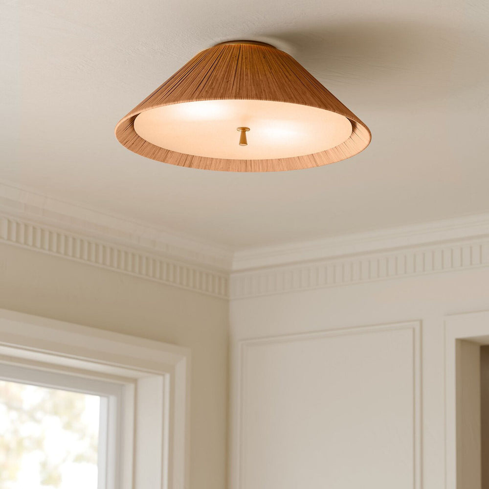 Bodie Rattan Semi-Flush Mount – detail 2