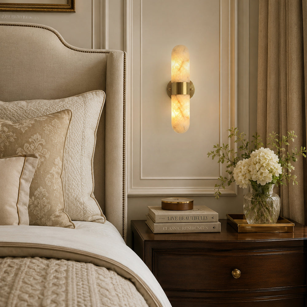 Calla Alabaster Wall Sconce – detail 2