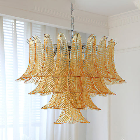 Amber Petal Tiered Chandelier – detail 6