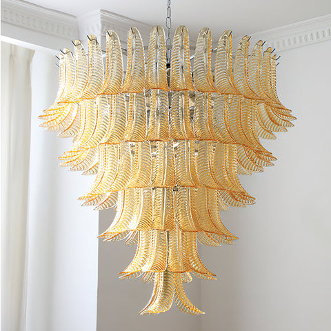 Amber Petal Tiered Chandelier – detail 8