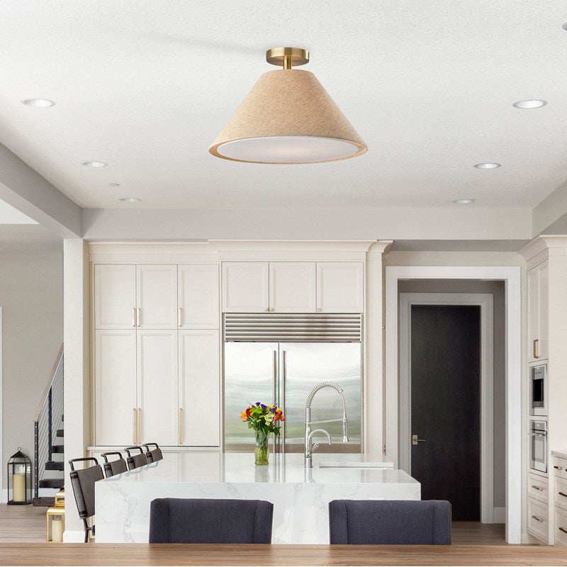 Emery Linen Flush Mount – detail 2