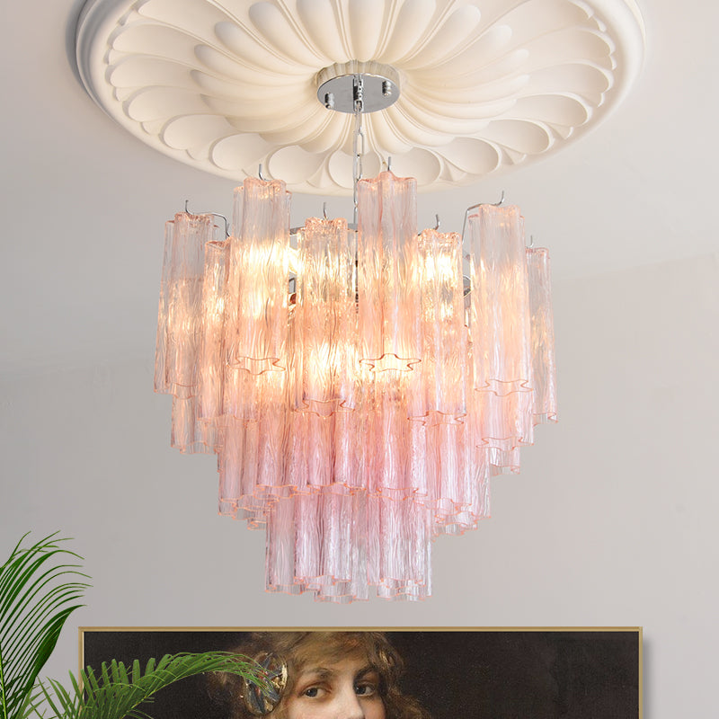 Gabriella Tiered Glass Chandelier – detail 2