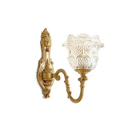 Gideon Baroque Brass Sconce – detail 9