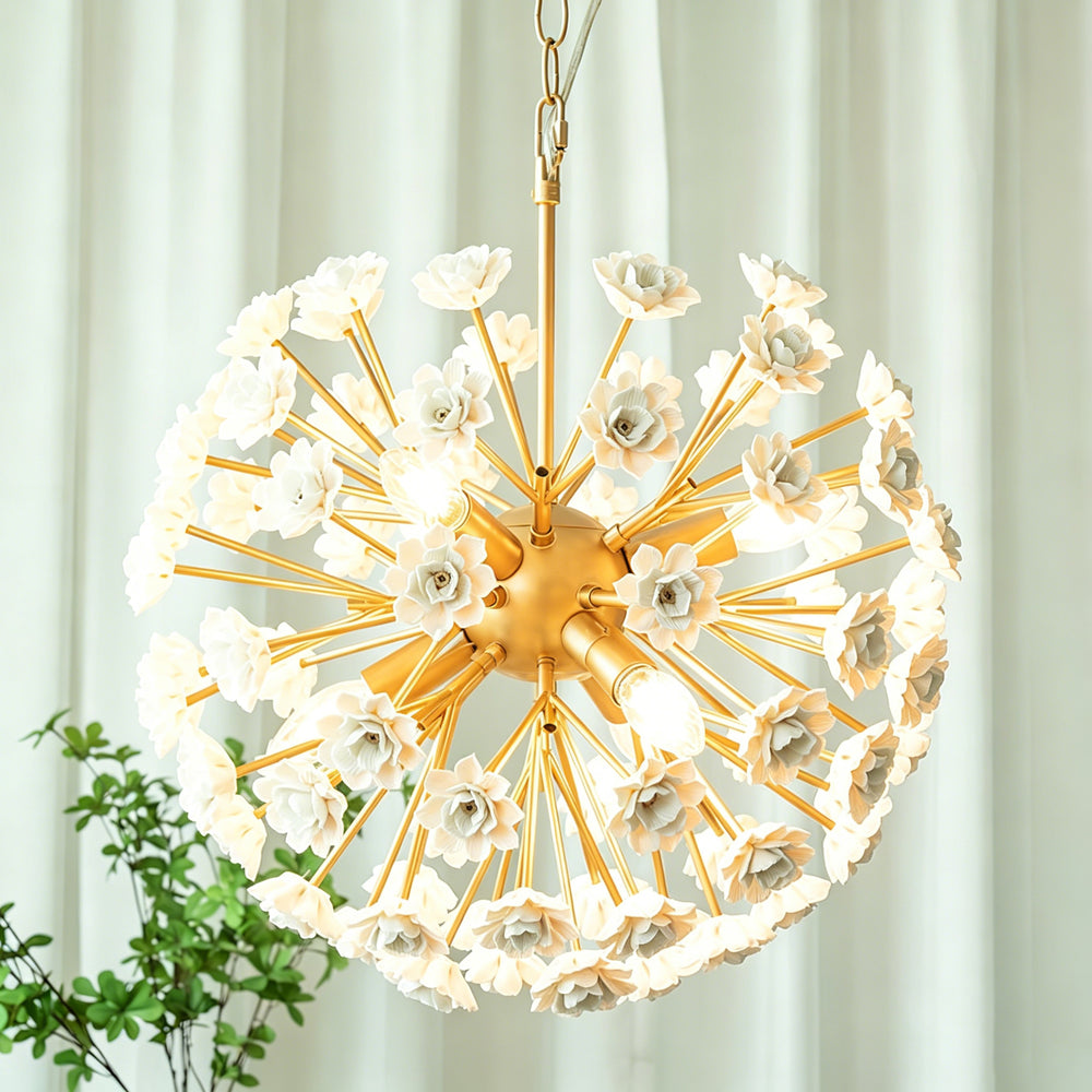 Gillian Botanical Sputnik Chandelier – detail 2