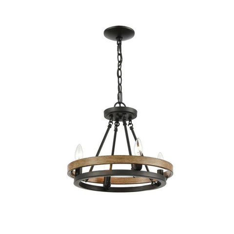 Hillsdale Wagon Wheel Chandelier – detail 6