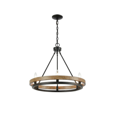 Hillsdale Wagon Wheel Chandelier – detail 7