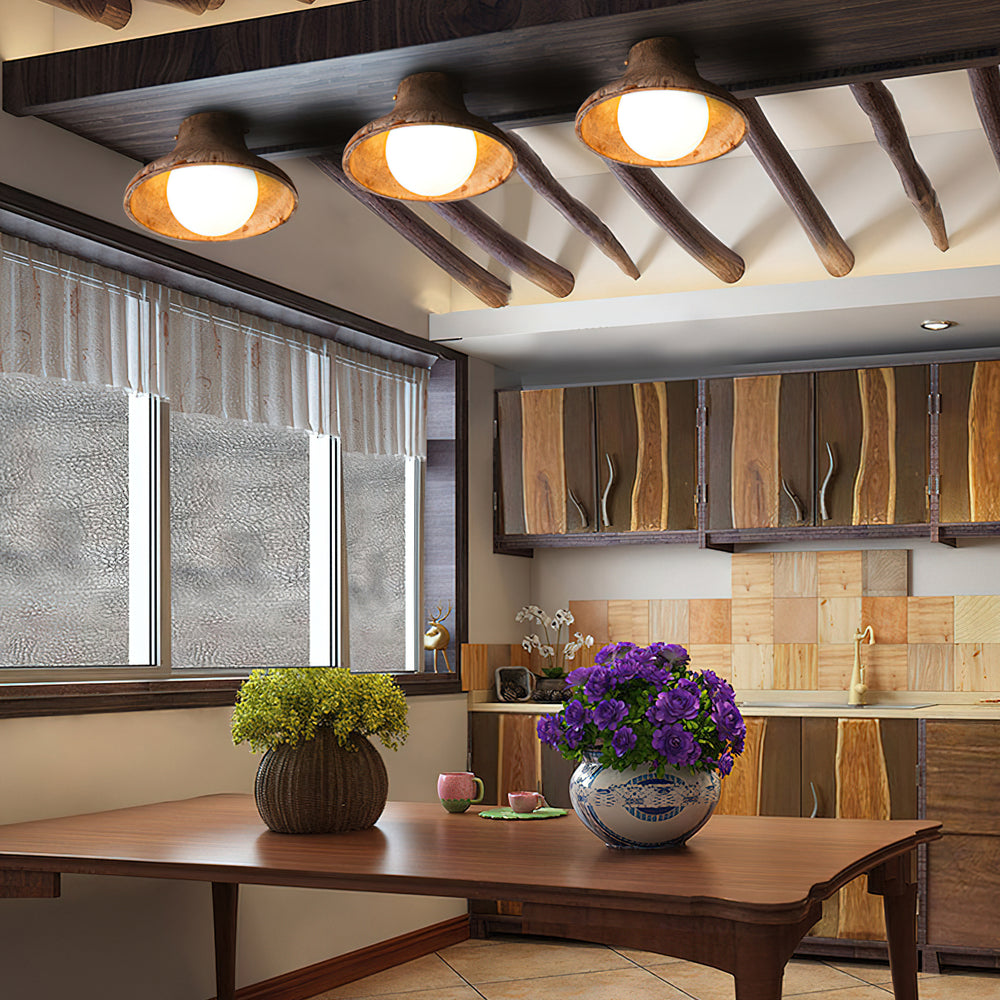 Hollis Fluted Flush Mount – detail 2