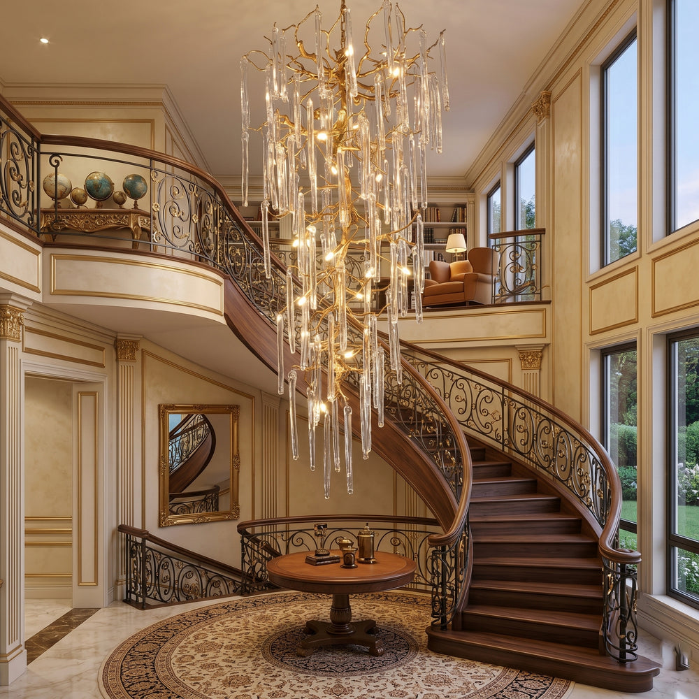 Willow Glass Chandelier – detail 2