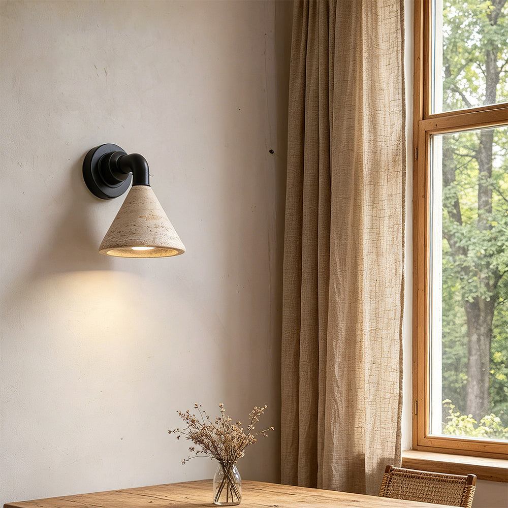 Kiran Travertine Wall Light – detail 2