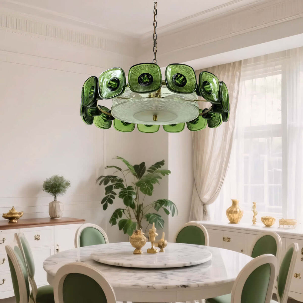 Lennox Glass Ring Chandelier – detail 2