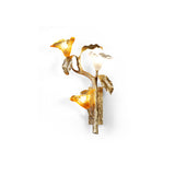 Lily Branch Brass Sconce
