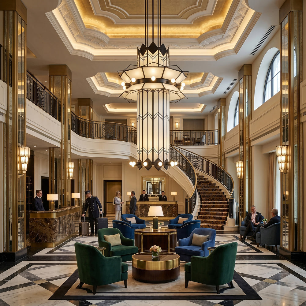 Manhattan Ziggurat Tiered Chandelier – detail 2
