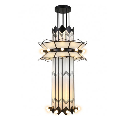 Manhattan Ziggurat Tiered Chandelier – detail 9