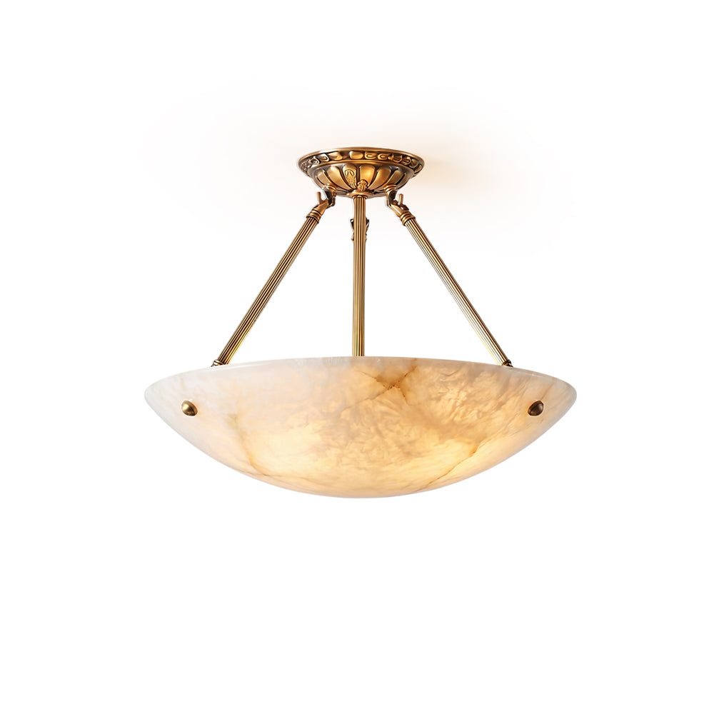 Piedmont Alabaster Bowl Pendant Lamp