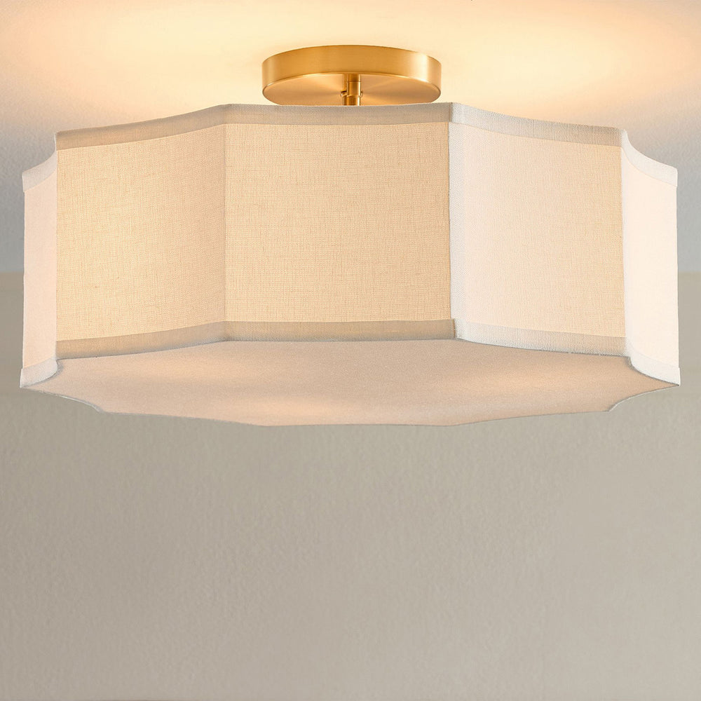 Prescott  Linen Flush Mount – detail 2