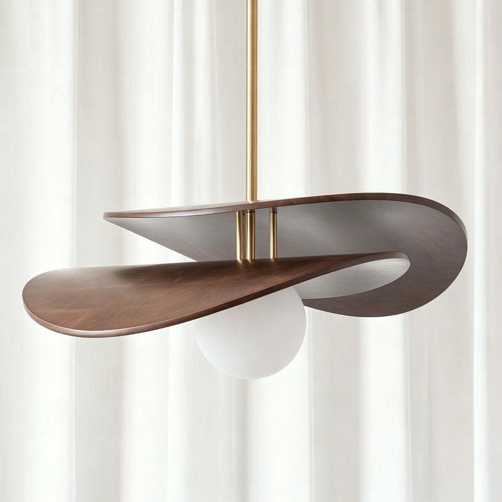 Zane Walnut Pendant Light – detail 2