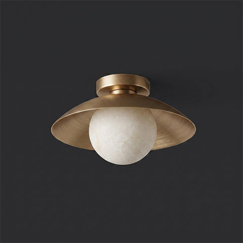 Delacroix Alabaster Flush Mount Ceiling Light – detail 13