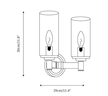 Devora Wall Lamp — Dimension drawings 2
