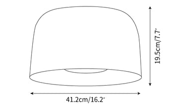 Plafonnier Djembe — Plans de dimensions 2