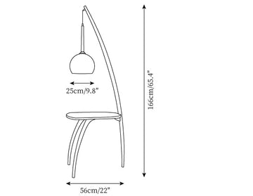 Domus Pollo Floor Lamp — Dimension drawings 1