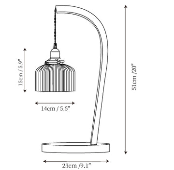 Lampe chauffante Dotty — Plans de dimensions 1