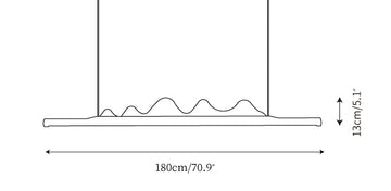 Drift Linear Chandelier — Dimension drawings 1