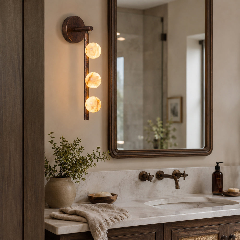 Drop Alabaster Wall Sconce – detail 2