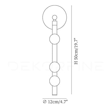 Drop Wall Lamp — Dimension drawings 1