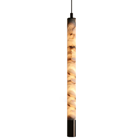 Dyad Cylinder Alabaster Pendant Lamp – detail 15