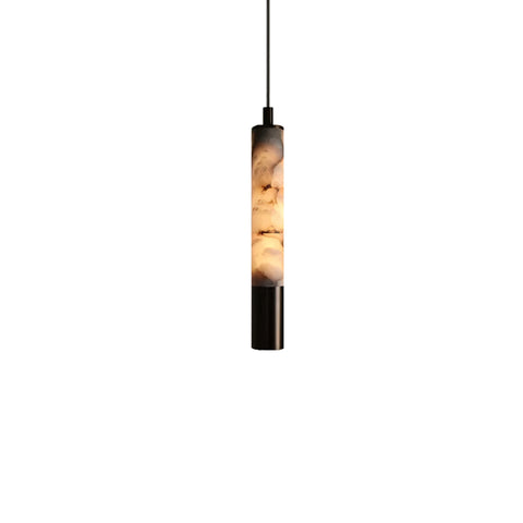 Dyad Cylinder Alabaster Pendant Lamp – detail 17