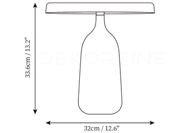 Lampada da tavolo Eddy — Disegni dimensionali 1