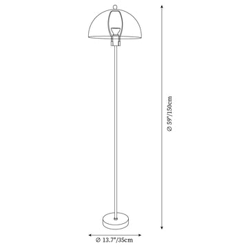 Edinburgh Floor Lamp — Dimension drawings 1