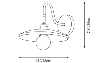 Edmund Wall Lamp — Dimension drawings 1