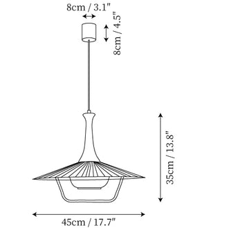 Eikon Pendant Lamp — Dimension drawings 1