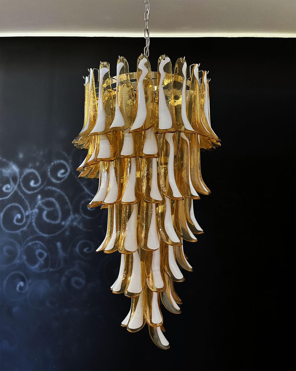 Elara Petal Glass Chandelier – detail 2