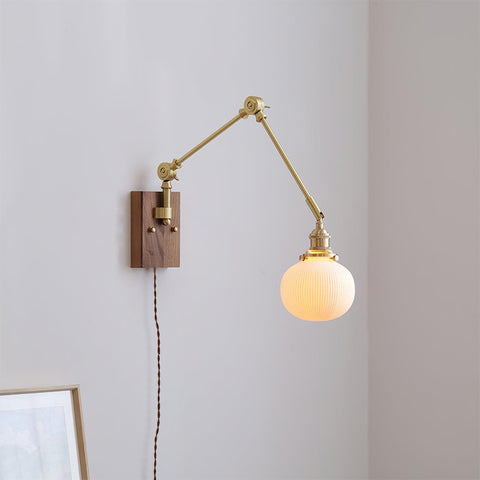 Elia Swing Arm Plug In Wall Lamp – detail 5